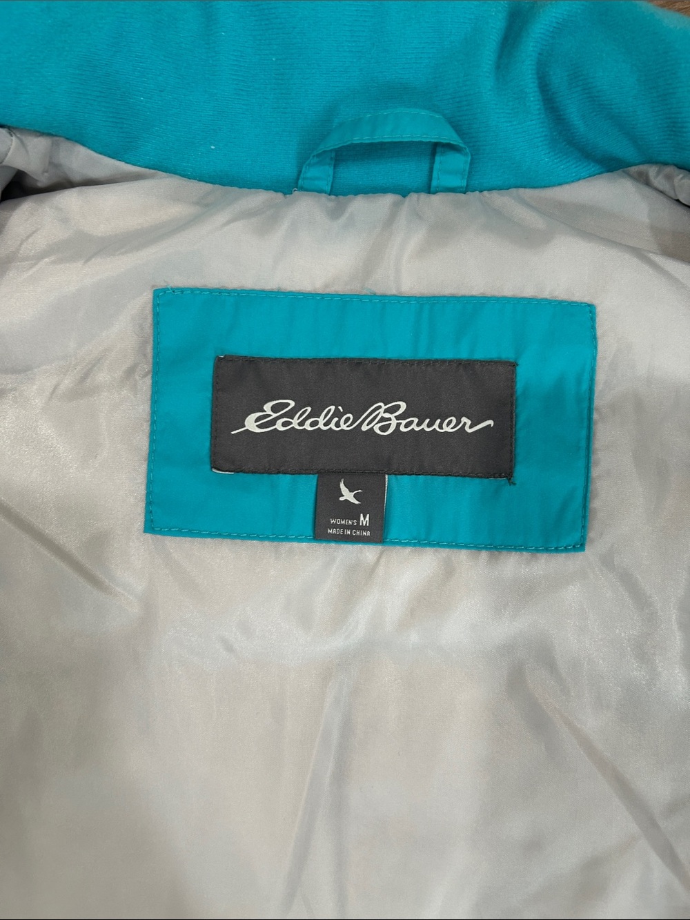 Eddie Bauer Womens Medium Down Puffer Vest EB650 Full Zip Pockets - Picture 7 of 14